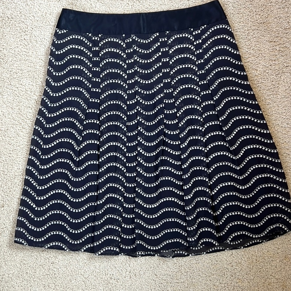 Ann Taylor silk pleated skirt